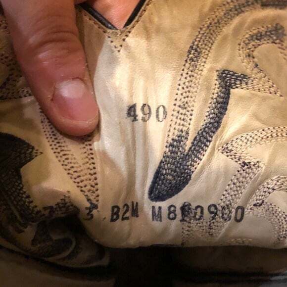 Black Leather Larry Mahan Cowboy Western Boots shoe - Picture 12 of 12